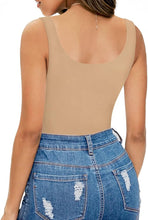 Load image into Gallery viewer, Jesus Saves - Womens Scoop Neck Sleeveless Tank Top Bodysuits Sexy Backless Ribbed Body Suits

