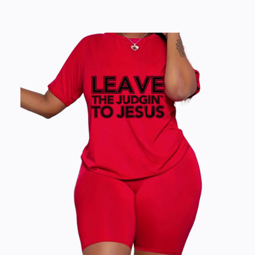 LEAVE THE JUDIN TO JESUS 2 PIECE SET