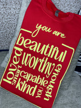 Load image into Gallery viewer, YOU ARE EVERYTHING CREW NECK SWEAT SHIRT
