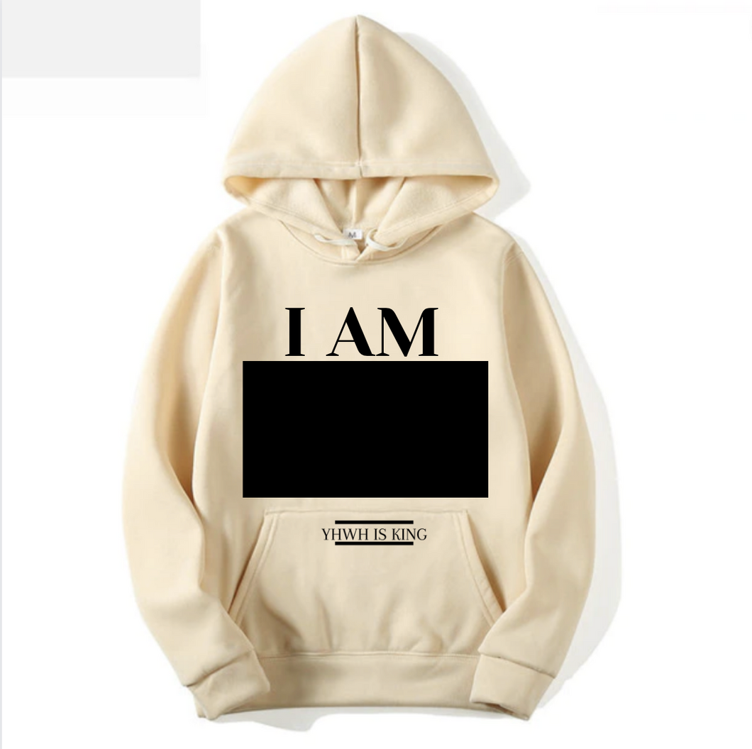 I AM CHALKBOARD HOODIE SWEATER