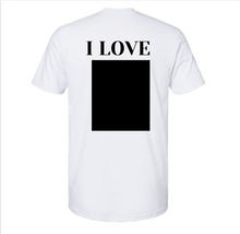 Load image into Gallery viewer, I LOVE CHALKBOARD T SHIRT 100% COTTON
