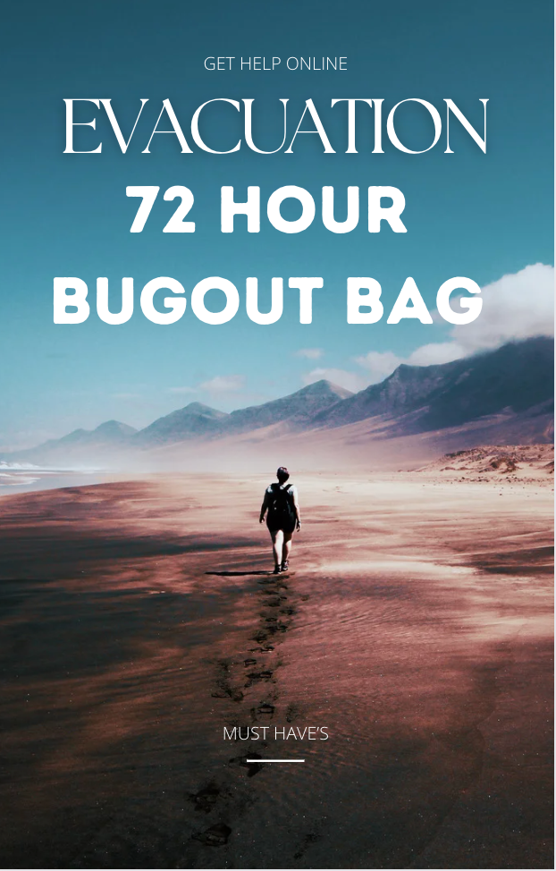 Evacuation 72 Hour Bug Out Bag