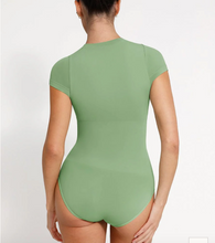 Load image into Gallery viewer, Antievil - Seamless Short Sleeve Waist and abdomen Shaping Hip briefs Bodysuit
