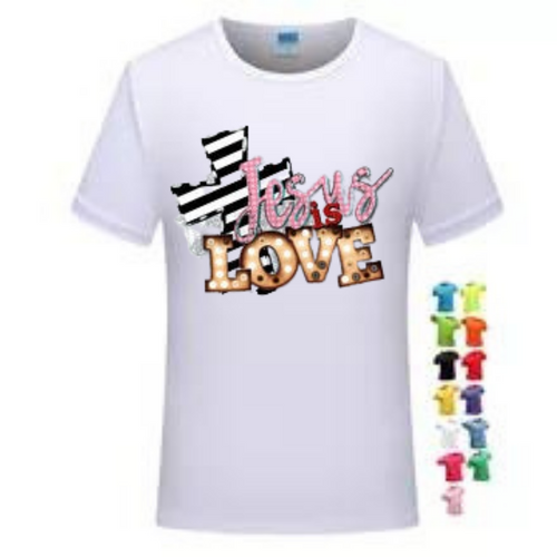 Cross of Love soft double stitched T shirt - 1G Life