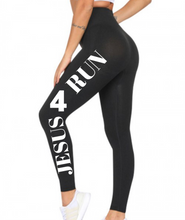 Load image into Gallery viewer, High Waisted run for Jesus exercising Life leggings - 1G Life
